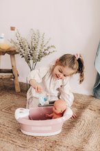 Doplnky pre bábiky - Vanička s tečúcou vodou v sprche Balneo Bath Natur D'Amour Baby Nurse Smoby s jacuzzi kúpeľom so svetlom a bublaním elektronické_2