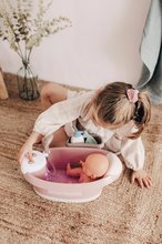 Doplnky pre bábiky - Vanička s tečúcou vodou v sprche Balneo Bath Natur D'Amour Baby Nurse Smoby s jacuzzi kúpeľom so svetlom a bublaním elektronické_3