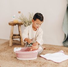 Doplnky pre bábiky - Vanička s tečúcou vodou v sprche Balneo Bath Natur D'Amour Baby Nurse Smoby s jacuzzi kúpeľom so svetlom a bublaním elektronické_6