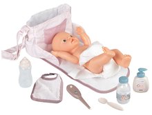 Dodaci za lutke - Torba za previjanje s pelenom Changing Bag Natur D'Amour Baby Nurse Smoby s 8 dodataka za lutku veličine 42 cm_3