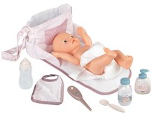 Pečovatelské centrum pro panenky - Set domeček pro panenku Large Doll's Play Center Natur D'Amour Baby Nurse Smoby a kavárna Bio s kávovarem a přebalovací taška s plenkou_25