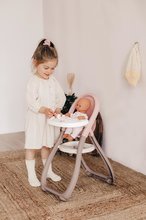 Accesorii pentru păpuși - Scaun de masă Highchair Natur D'Amour Baby Nurse Smoby cu 2 accesorii pentru păpușă de 42 cm de la 18 luni_2