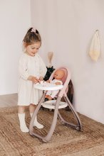 Židličky pro panenky - Jídelní židle Highchair Natur D'Amour Baby Nurse Smoby s 2 doplňky pro 42 cm panenku od 18 měsíců_2