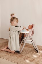 Accesorii pentru păpuși - Scaun de masă Highchair Natur D'Amour Baby Nurse Smoby cu 2 accesorii pentru păpușă de 42 cm de la 18 luni_3