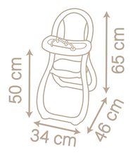 Accesorii pentru păpuși - Scaun de masă Highchair Natur D'Amour Baby Nurse Smoby cu 2 accesorii pentru păpușă de 42 cm de la 18 luni_5
