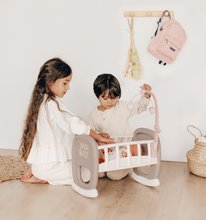 Pătuţuri si leagăne de jucărie - Leagăn cu carusel Baby´s Cot Natur D'Amour Baby Nurse Smoby pentru păpușă de 42 cm de la 18 luni_3