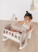 Postýlky a kolébky pro panenky - Kolébka s kolotočem Baby´s Cot Natur D'Amour Baby Nurse Smoby pro 42 cm panenku od 18 měsíců_2