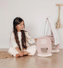 Pătuţuri si leagăne de jucărie - Leagăn cu baldachin textil Cradle Natur D'Amour Baby Nurse Smoby pentru păpușă de 42 cm de la 18 luni_0