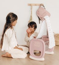 Pătuţuri si leagăne de jucărie - Leagăn cu baldachin textil Cradle Natur D'Amour Baby Nurse Smoby pentru păpușă de 42 cm de la 18 luni_2
