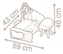 Kuchyňky pro děti sety - Set kuchyňka elektronická s pračkou a žehlicím prknem Tefal Cleaning Kitchen 360° Smoby a domeček pro panenku elektronický s hlubokým kočárkem_46