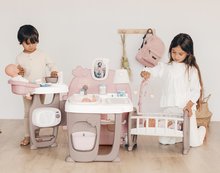 Domčeky pre bábiky sety - Set domček pre bábiku Large Doll's Play Center Natur D'Amour Baby Nurse Smoby a odrážadlo so zvukom Bobby Car s vozíkom a 32 cm bábika_0