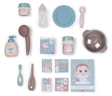 Domčeky pre bábiky sety - Set domček pre bábiku Large Doll's Play Center Natur D'Amour Baby Nurse Smoby a kočík trojkombinácia so spacím vakom klokankou a 32 cm bábikou_1