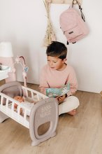 Domčeky pre bábiky sety - Set domček pre bábiku Large Doll's Play Center Natur D'Amour Baby Nurse Smoby a odrážadlo so zvukom Bobby Car s vozíkom a 32 cm bábika_8