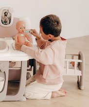 Domčeky pre bábiky sety - Set domček pre bábiku Large Doll's Play Center Natur D'Amour Baby Nurse Smoby a odrážadlo so zvukom Bobby Car s vozíkom a 32 cm bábika_12