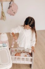 Domčeky pre bábiky sety - Set domček pre bábiku Large Doll's Play Center Natur D'Amour Baby Nurse Smoby a odrážadlo so zvukom Bobby Car s vozíkom a 32 cm bábika_14