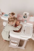 Puppenhäuser Sets - Set Spielhaus für die Puppe Large Doll's Play Center Natur D'Amour Baby Nurse Smoby und ein Arbeitstisch - dreiflügelig - mit einem zusammenklappbaren Spielzeugauto 220376-17_18