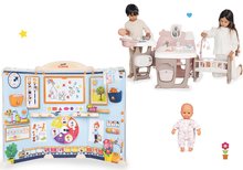 Babacenter - Szett babacenter Large Doll's Play Center Natur D'Amour Baby Nurse Smoby és iskola ovisoknak School 32 cm játékbabával_35