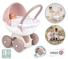 Babacenter - Szett babacenter Large Doll's Play Center Natur D'Amour Baby Nurse Smoby és mély babakocsi alvózsákkal és 32 cm játékbaba_33