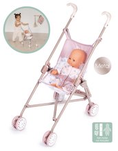 Játék babakocsik 18 hónapos kortól - Golf babakocsi összecsukható Foldable Pushchair Natur D'Amour Baby Nurse Smoby 42 cm játékbabának tolókar magassága 58 cm 24 hó-tól_2