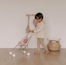Kočíky od 18 mesiacov - Kočík golfky skladací Foldable Pushchair Natur D'Amour Baby Nurse Smoby pre 42 cm bábiku výška rúčky 58 cm od 24 mes_9