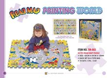 Puzzle iz pene - Puzzle 54 pcs Road Map Puzzle - mapa ciest 62*92*1,2 cm _1