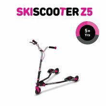 Trotinete pentru tineri - Trotinetă SkiScooter schiatul pe şosea smarTrike Z5 Purple roz-negru de la 5 ani_0