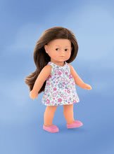 Für Babys - Puppe Mini Corolline Romy Les Trendies Corolle mit braunen Augen und gelben Blumen auf einem Kleid 20 cm ab 3 Jahren_1