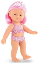 Bábiky od 3 rokov - Bábika Morská panna Nerina Mini Mermaid Corolle s hnedými očami a ružovými vlasmi 20 cm_0