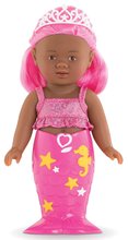 Lalka Syrenka Melia Mini Mermaid Corolle z brązowymi oczami i różowymi włosami, 20 cm