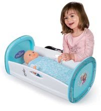 Játékbaba kiságyak és bölcsők - Bӧlcső Frozen Smoby 42 cm játékbabának takaróval 18 hó-tól_0
