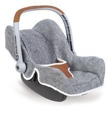 Passeggini per bambole set - Set carrozzina e passeggino DeLuxe Pastel Maxi Cosi & Quinny Grey 3in1 Smoby e seggiolino auto DeLuxe_0