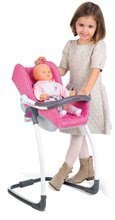 Vozički za punčke in dojenčke kompleti - Komplet stol, sedež za avto in gugalnica za dojenčka retro Maxi Cosi & Quinny 3v1 Smoby dojenček Baby Nurse 32 cm in 3 oblekice_2