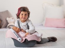 Kočíky od 18 mesiacov - Autosedačka Powder Pink Maxi Cosi&Quinny Smoby pre 42 cm bábiku s úložným priestorom a bezpečnostným pásom_0