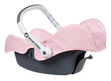 Kočíky od 18 mesiacov - Autosedačka Powder Pink Maxi Cosi&Quinny Smoby pre 42 cm bábiku s úložným priestorom a bezpečnostným pásom_1