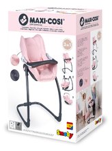 Kočárky od 18 měsíců - Set kočárek trojkombinace Powder Pink 3in1 Maxi Cosi&Quinny Smoby s jídelní židlí houpačkou a autosedačkou_27