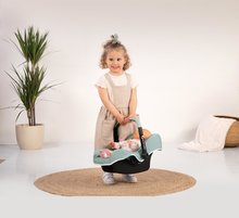Kinderwagen für Puppe ab 18 Monaten - Autositz mit Stauraum Maxi Cosi Seat Sage Smoby und ein Sicherheitsgurt für eine 42 cm große Puppe, oliv_0