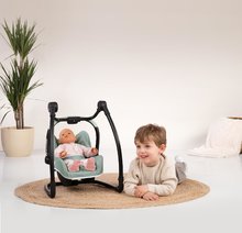 Kočárky od 18 měsíců - Jídelní židle s autosedačkou a houpačkou Maxi Cosi Seat+High Chair Sage Smoby trojkombinace s bezpečnostním pásem olivová_3