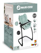 Játék babakocsik 18 hónapos kortól - Etetőszék autósülés és hinta Maxi Cosi Seat+High Chair Sage Smoby 3-as kombináció biztonságiövvel olivazöld_2