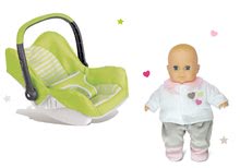 Kinderwagen für Puppen Sets - Autositz-Set Maxi Cosi & Quinny Smoby grün und Puppe als GESCHENK_1