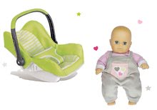 Kinderwagen für Puppen Sets - Autositz-Set Maxi Cosi & Quinny Smoby grün und Puppe als GESCHENK_0