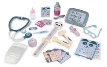 Lékařské vozíky sety - Set zdravotnický pult pro lékaře Baby Care Center Smoby s hlubokým kočárkem Baby Nurse a klokankou_2