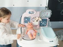 Lékařské vozíky sety - Set zdravotnický pult pro lékaře Baby Care Center Smoby s kolébkou a jídelní židle s nosítkem_8