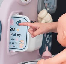 Lekárske vozíky sety - Set zdravotnícky pult pre lekára Baby Care Center Smoby s kočíkom trojkombináciou a jedálenská stolička s hojdačkou a autosedačkou Maxi Cosi_23