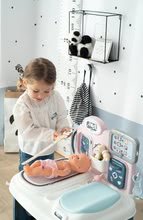 Arztwagen für Kinder - Medizinischer Tisch für Ärzte Baby Care Center Smoby elektronisch mit Ton und Licht und eine Puppe mit 28 Zubehör_25