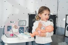 Lékařské vozíky sety - Set zdravotnický pult pro lékaře Baby Care Center Smoby s hlubokým kočárkem Baby Nurse a klokankou_7