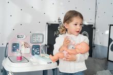 Lekárske vozíky sety - Set zdravotnícky pult pre lekára Baby Care Center Smoby s kočíkom trojkombináciou a jedálenská stolička s hojdačkou a autosedačkou Maxi Cosi_13