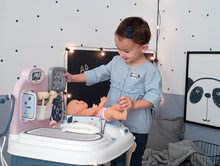 Lékařské vozíky sety - Set zdravotnický pult pro lékaře Baby Care Center Smoby s hlubokým kočárkem Violetta_37