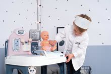 Lékařské vozíky sety - Set zdravotnický pult pro lékaře Baby Care Center Smoby s hlubokým kočárkem Violetta_43