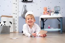 Lékařské vozíky sety - Set zdravotnický pult pro lékaře Baby Care Center Smoby s hlubokým kočárkem Violetta_47