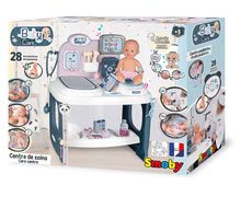 Lékařské vozíky sety - Set zdravotnický pult pro lékaře Baby Care Center Smoby s hlubokým kočárkem Baby Nurse a klokankou_50